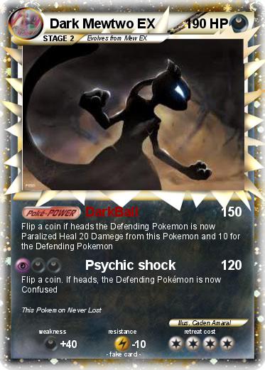 Pokemon Dark Mewtwo EX