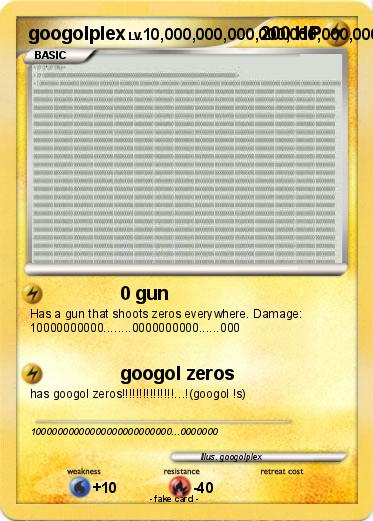 Pokemon googolplex