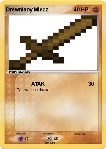 Pokemon Drewniany Miecz