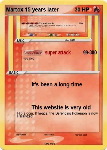 Pokemon Martox 15 years later
