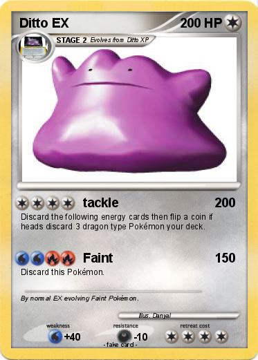 Pokemon Ditto EX
