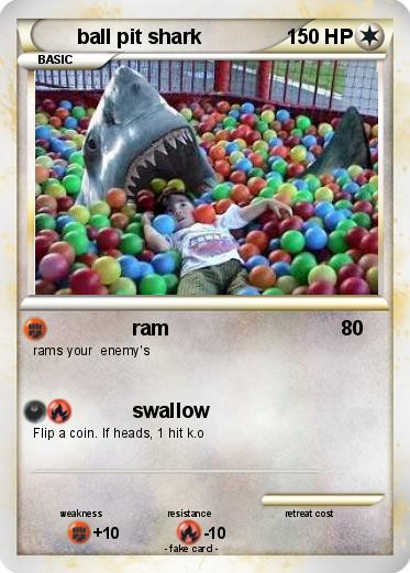 Pokemon ball pit shark