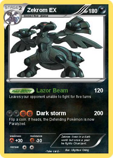 Pokemon Zekrom EX