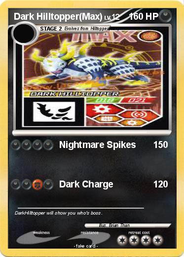 Pokemon Dark Hilltopper(Max)
