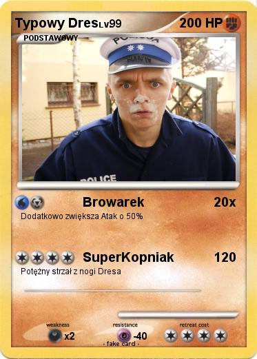 Pokemon Typowy Dres