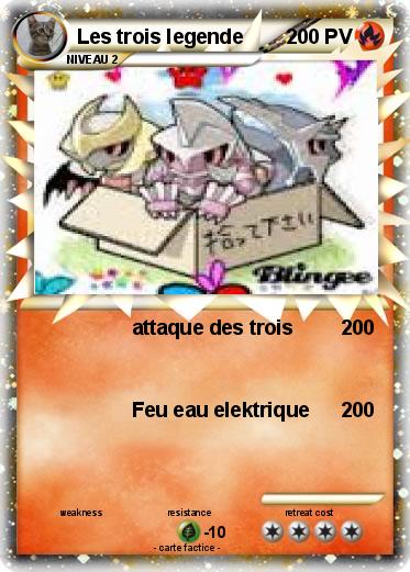 Pokemon Les trois legende