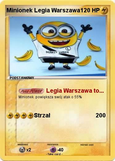 Pokemon Minionek Legia Warszawa