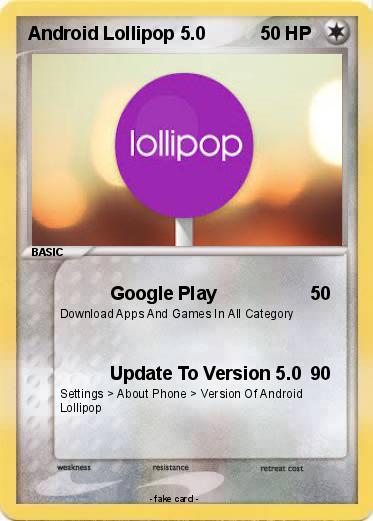 Pokemon Android Lollipop 5.0
