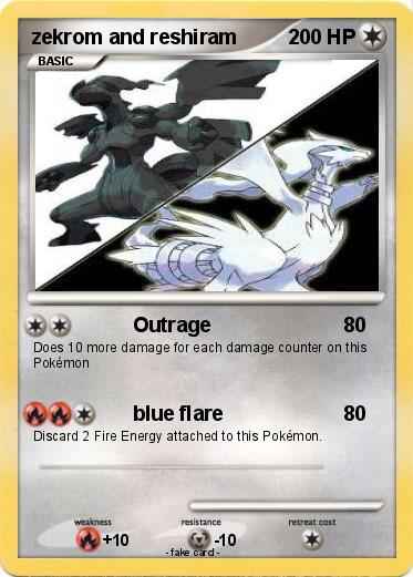 Pokemon zekrom and reshiram