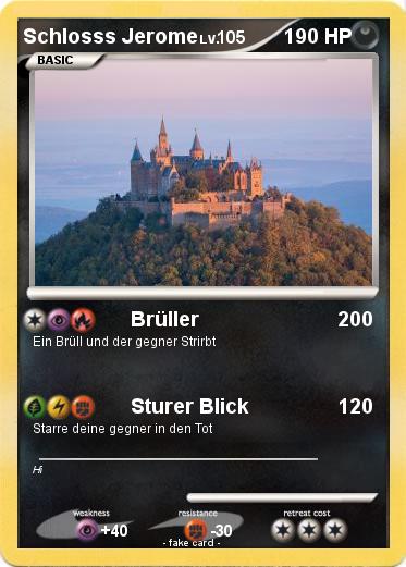 Pokemon Schlosss Jerome