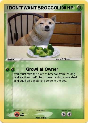 Pokemon I DON'T WANT BROCCOLI