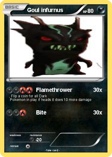 Pokemon Goul infurnus