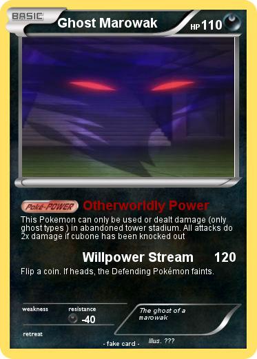 Pokemon Ghost Marowak