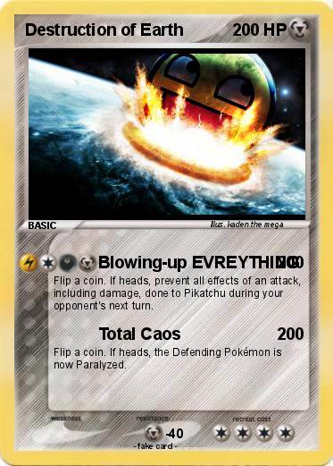 Pokemon Destruction of Earth
