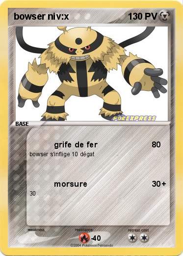 Pokemon bowser niv:x
