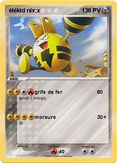 Pokemon élékid niv:x