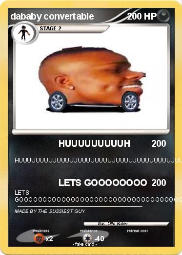 Pokemon dababy convertable