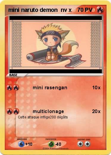 Pokemon mini naruto demon  nv x