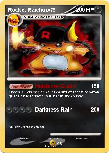 Pokemon Rocket Raichu