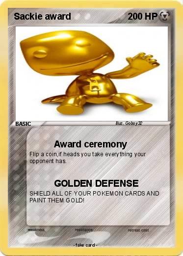 Pokemon Sackie award