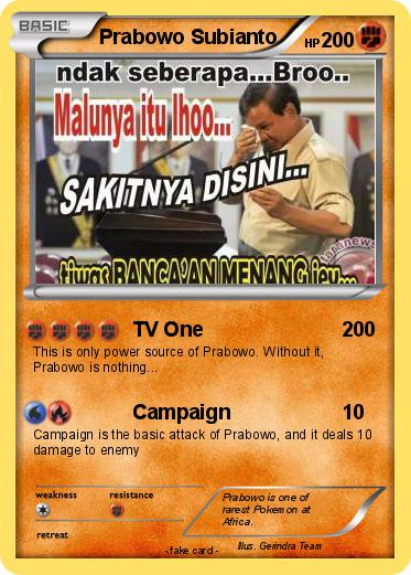 Pokemon Prabowo Subianto