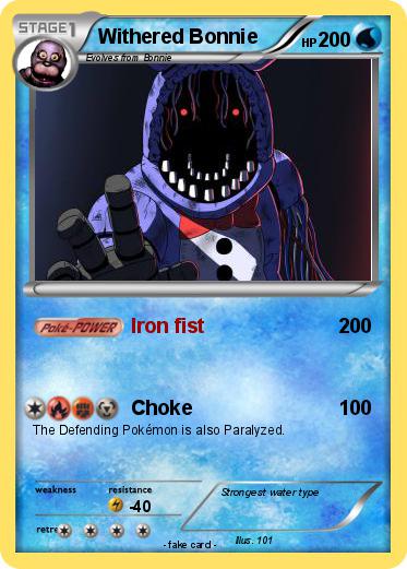 Pokemon Withered Bonnie