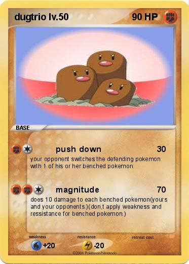 Pokemon dugtrio lv.50