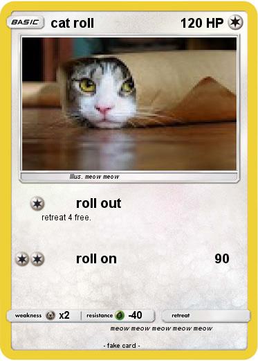 Pokemon cat roll