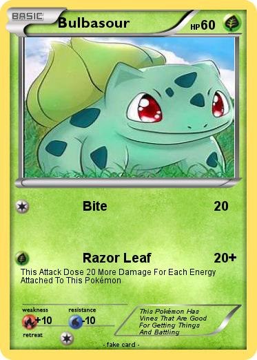 Pokemon Bulbasour
