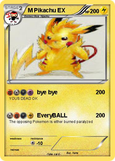 Pokemon M Pikachu EX