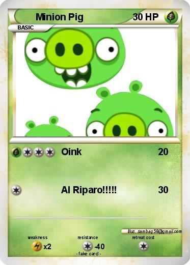Pokemon Minion Pig
