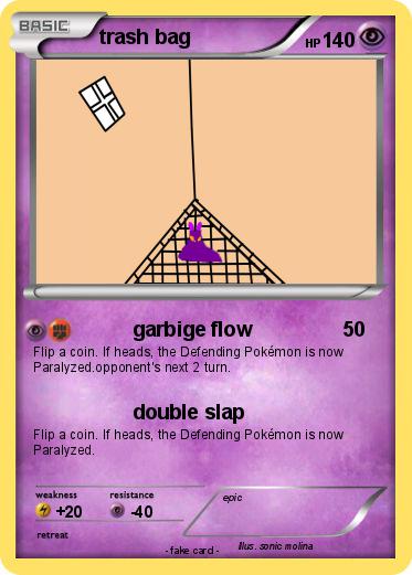 Pokemon trash bag
