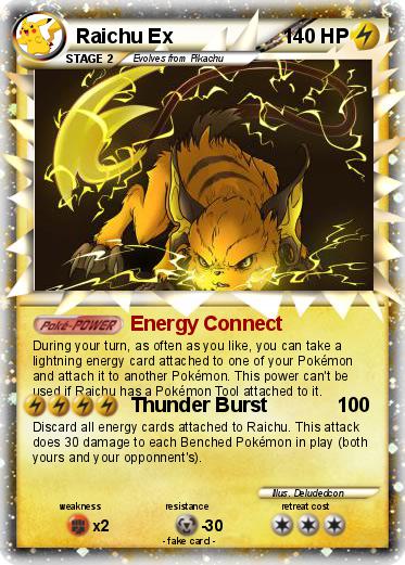 Pokemon Raichu Ex