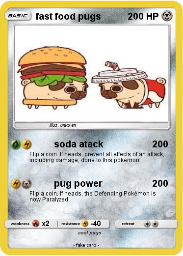 Pokemon fast food pugs