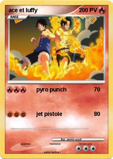Pokemon ace et luffy