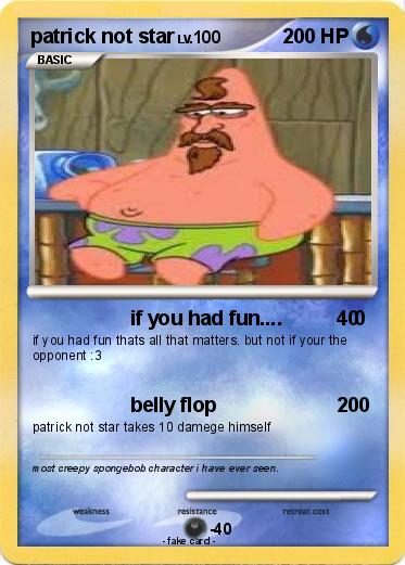 Pokemon patrick not star