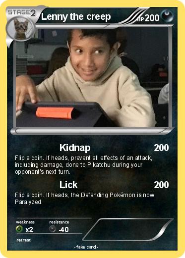 Pokemon Lenny the creep