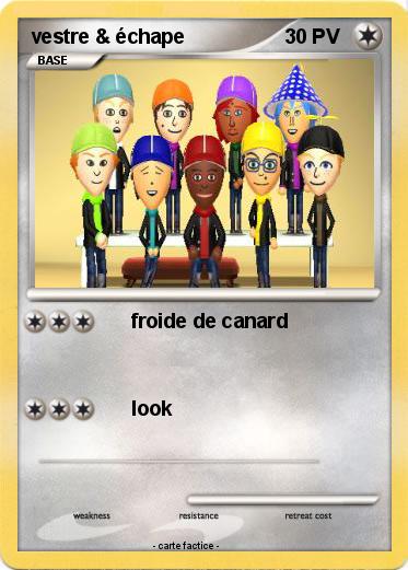 Pokemon vestre & échape