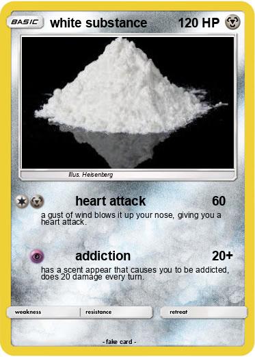 Pokemon white substance