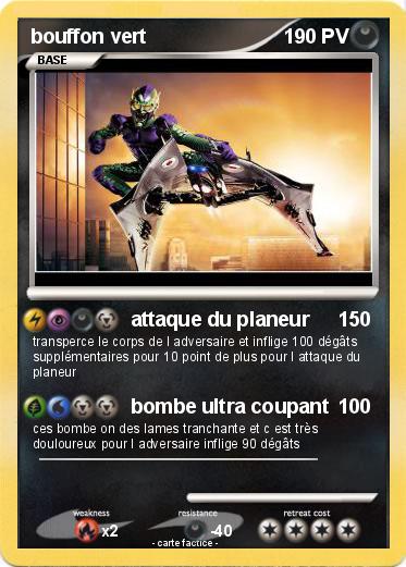 Pokemon bouffon vert