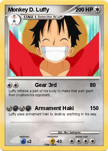 Pokemon Monkey D. Luffy