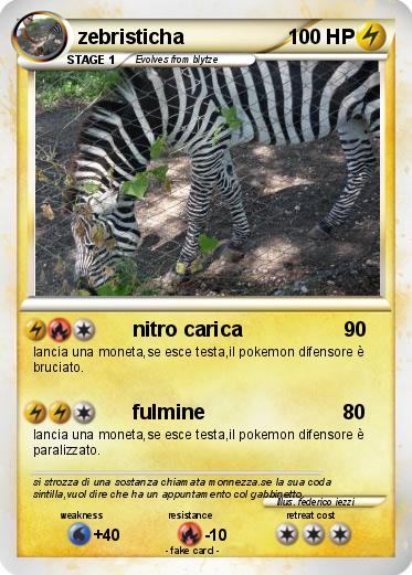 Pokemon zebristicha