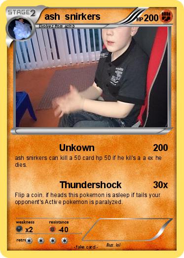 Pokemon ash  snirkers