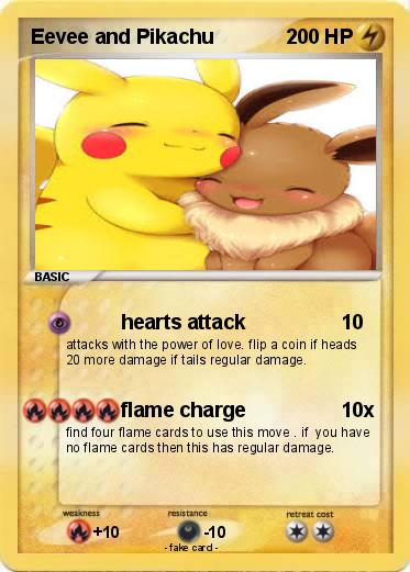 Pokemon Eevee and Pikachu