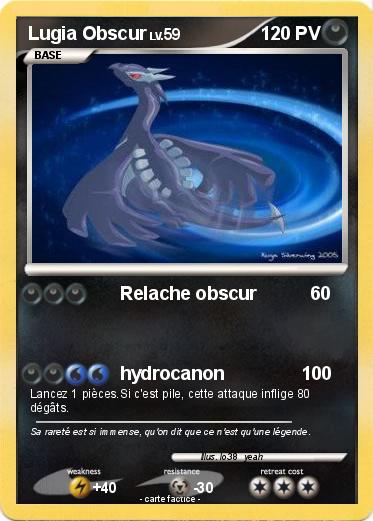 Pokemon Lugia Obscur