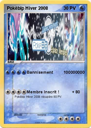 Pokemon Pokébip Hiver 2008
