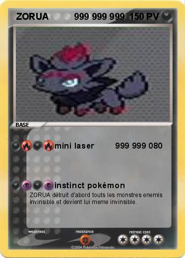 Pokemon  ZORUA          999 999 999