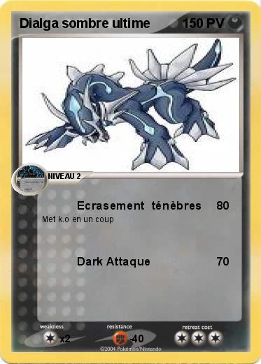Pokemon Dialga sombre ultime