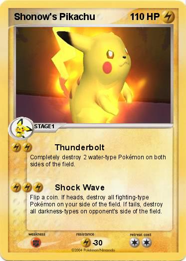 Pokemon Shonow's Pikachu