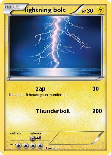 Pokemon lightning bolt